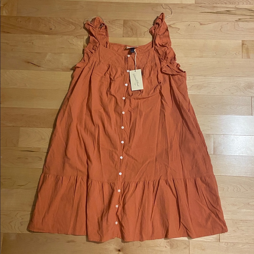 Universal Thread Terracotta Button-Down Dress